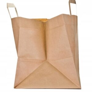 Torba papierowa 32x22x24.5cm eco kraft, nadruk dwustronny, 10 szt.