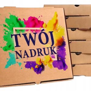 Kartony na pizze 320x320x40mm eco kraft, 50 szt.