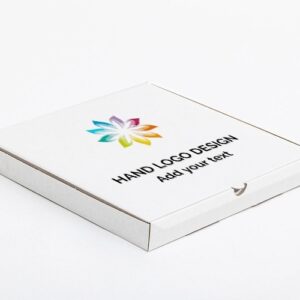 Kartony na pizze 320x320x40mm biały x eco kraft, 50 szt.